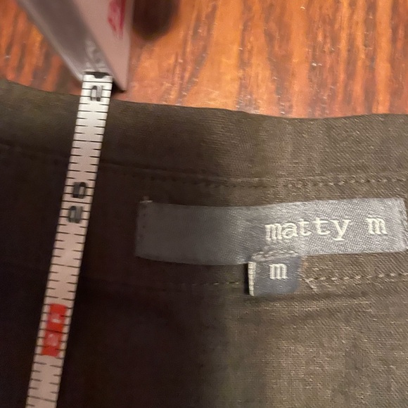 Lightweight dark olive green button down blouse - Picture 4 of 6